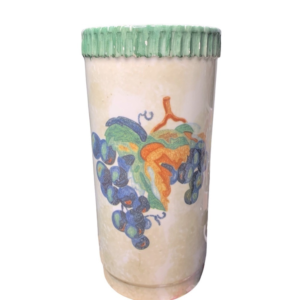 Vintage Italian crock/Vase. 10” tall and 15” circumference.